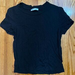 Zara Black short sleeve shirt SAME DAY SHIP